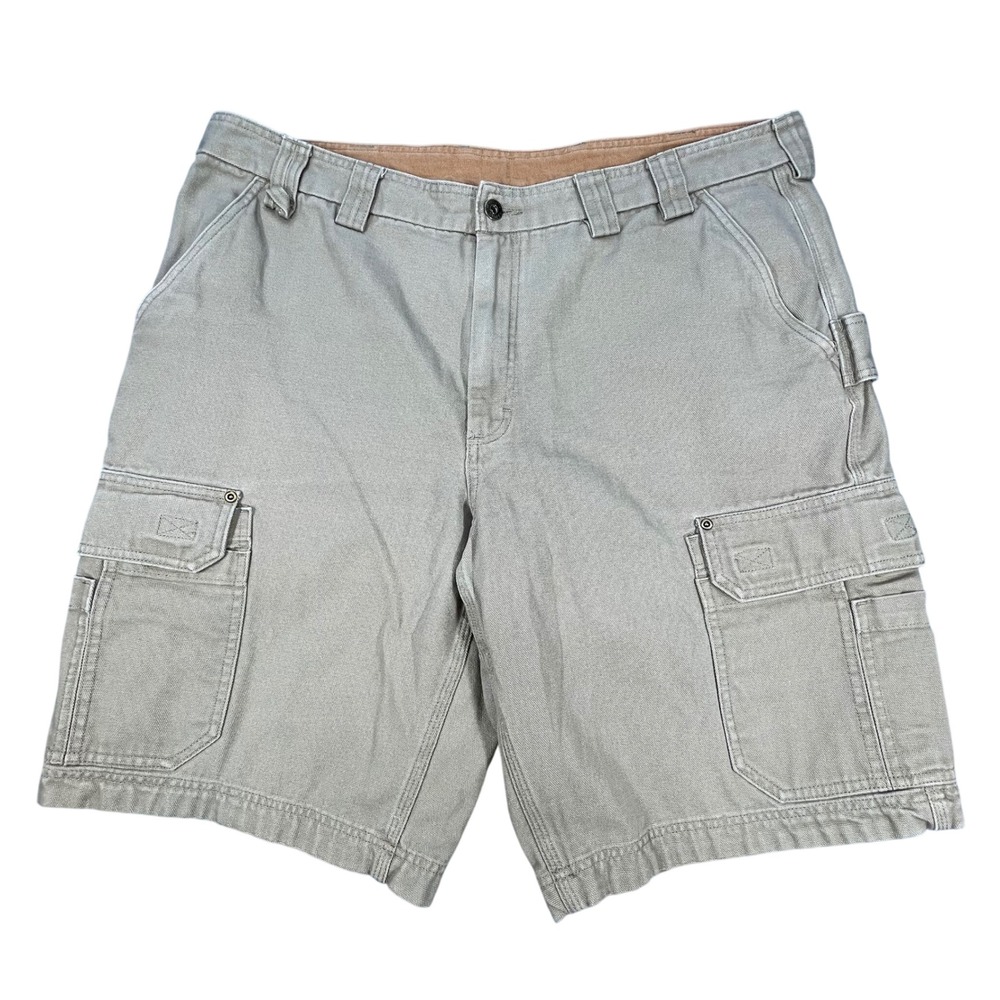 Duluth Trading Co Tan Fire Hose Cargo Shorts Workwear Mens Size  42